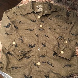 Arizona dinosaur button down shirt